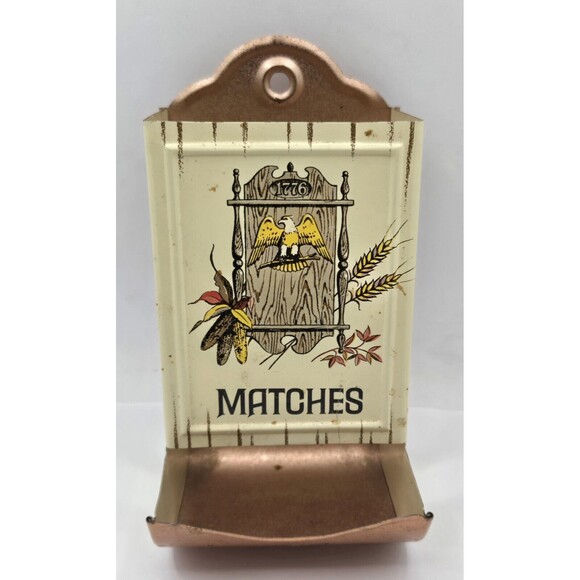 Vintage Match Safe Holder 6" Tall Open Sides for Striking Make Offer - Picture 1 of 12